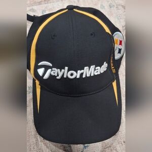 TaylorMade Black Cap with Yellow Stripes STEELERS